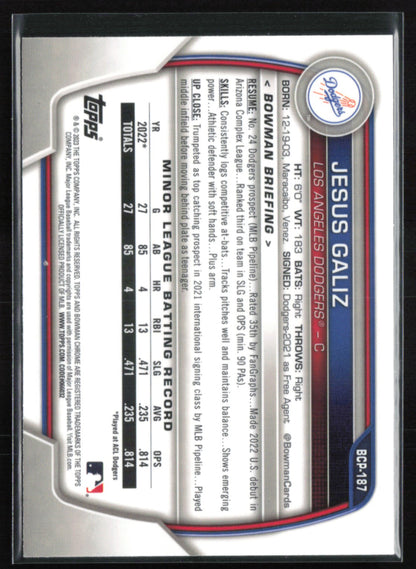 Jesus Galiz 1st Bowman Mojo