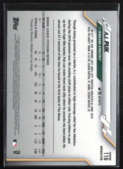 A.J. Puk RC Refractor