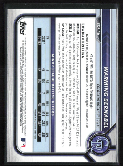 Warming Bernabel 1st Bowman