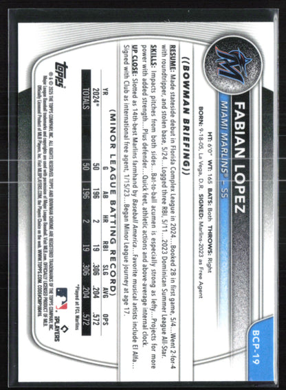 Fabian Lopez 1st Bowman X-Fractor