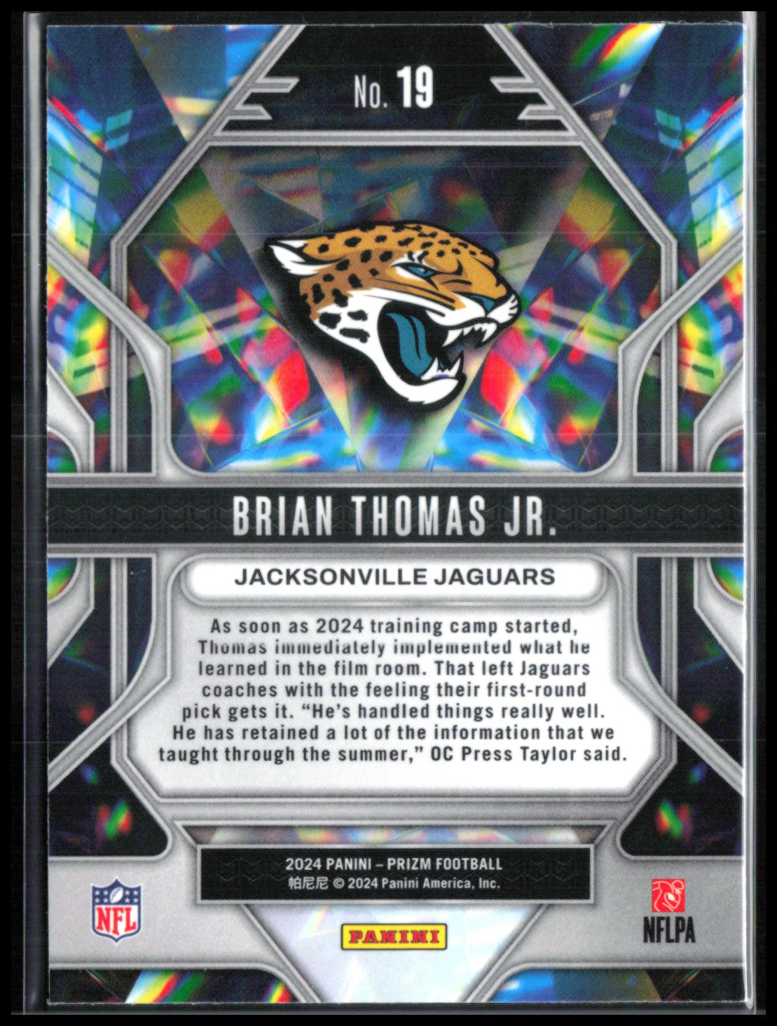 Brian Thomas Jr. RC Prizmatic