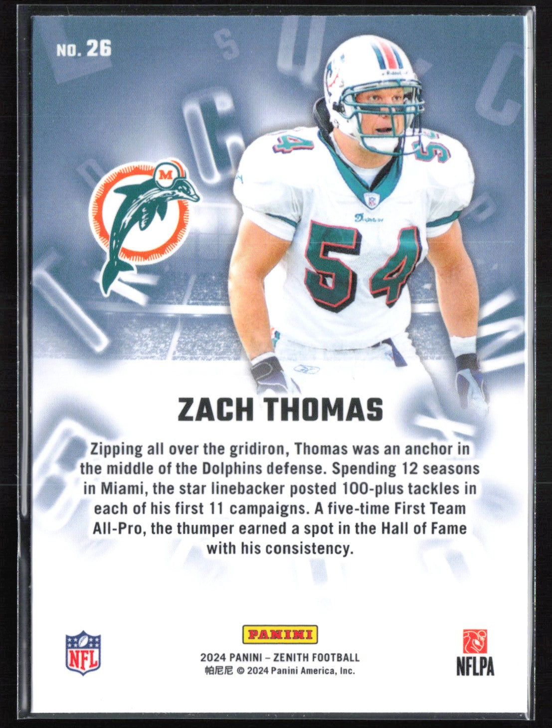 Zach Thomas A to Z