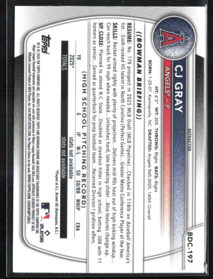 CJ Gray 1st Bowman Refractor