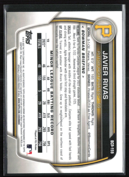Javier Rivas 1st Bowman Mojo