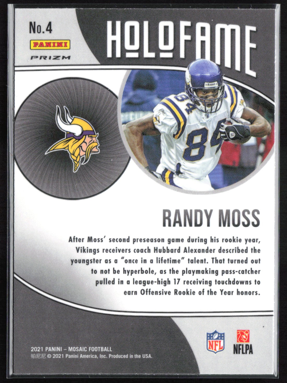 Randy Moss Green Mosaic