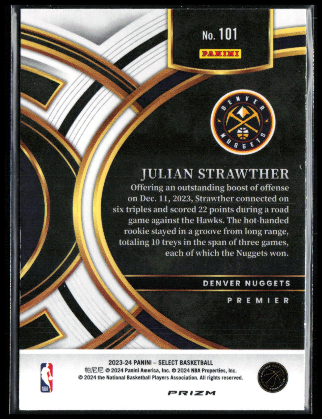Julian Strawther RC Blue Ice