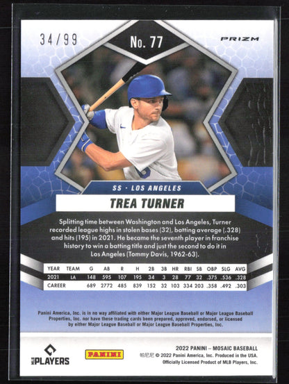 Trea Turner Blue Mosaic /99