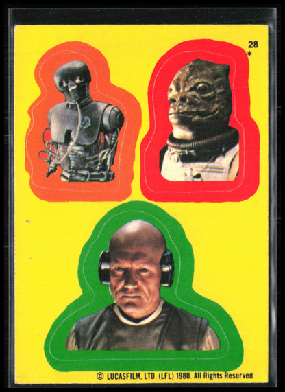 Star Wars Sticker 1980 Topps Empire Strikes Back