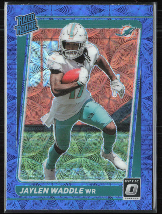 Jaylen Waddle RC Blue Scope