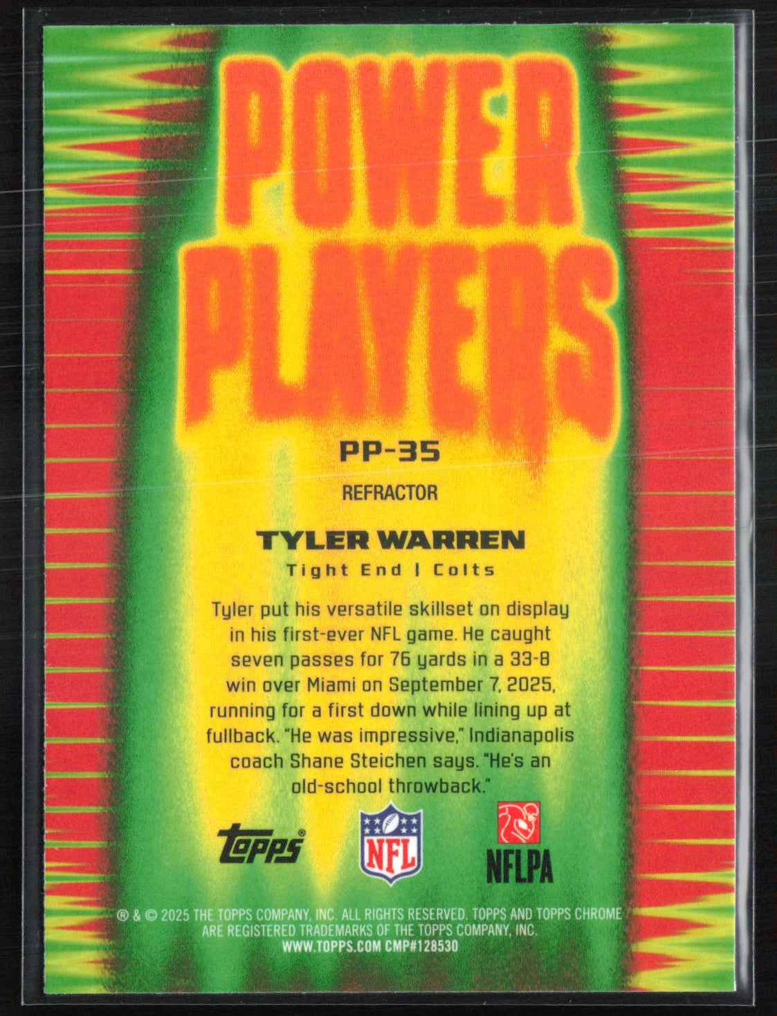 Tyler Warren RC Power Players Refractor