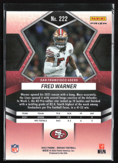 Fred Warner Mosaic Prizm