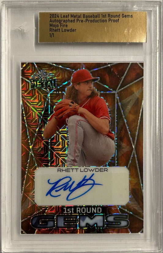 Rhett Lowder Auto 1/1 Pre-Production Proof