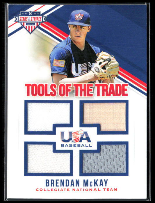 Brendan McKay Quad Relic /299 Game-Used Mem