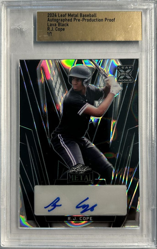R.J. Cope 1/1 Auto Pre-Production Proof