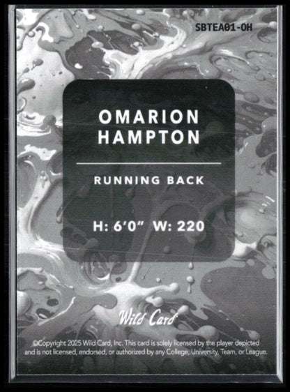 Omarion Hampton RC /8 Splat 2025 Wild Card