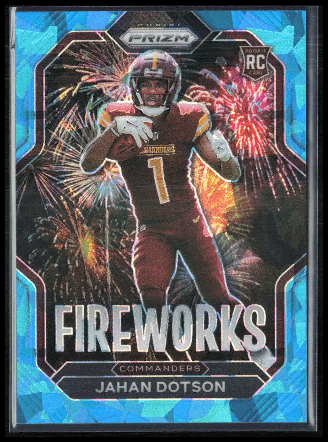 Jahan Dotson RC Fireworks Blue Ice /99