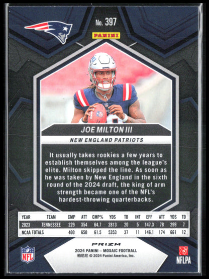 Joe Milton III RC Blue