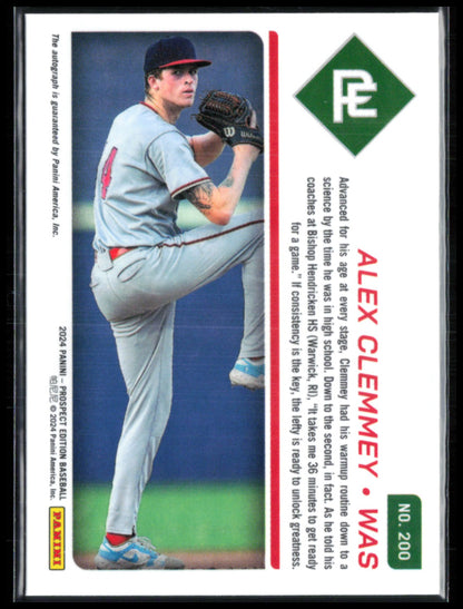 Alex Clemmey Auto Prospect Ticket