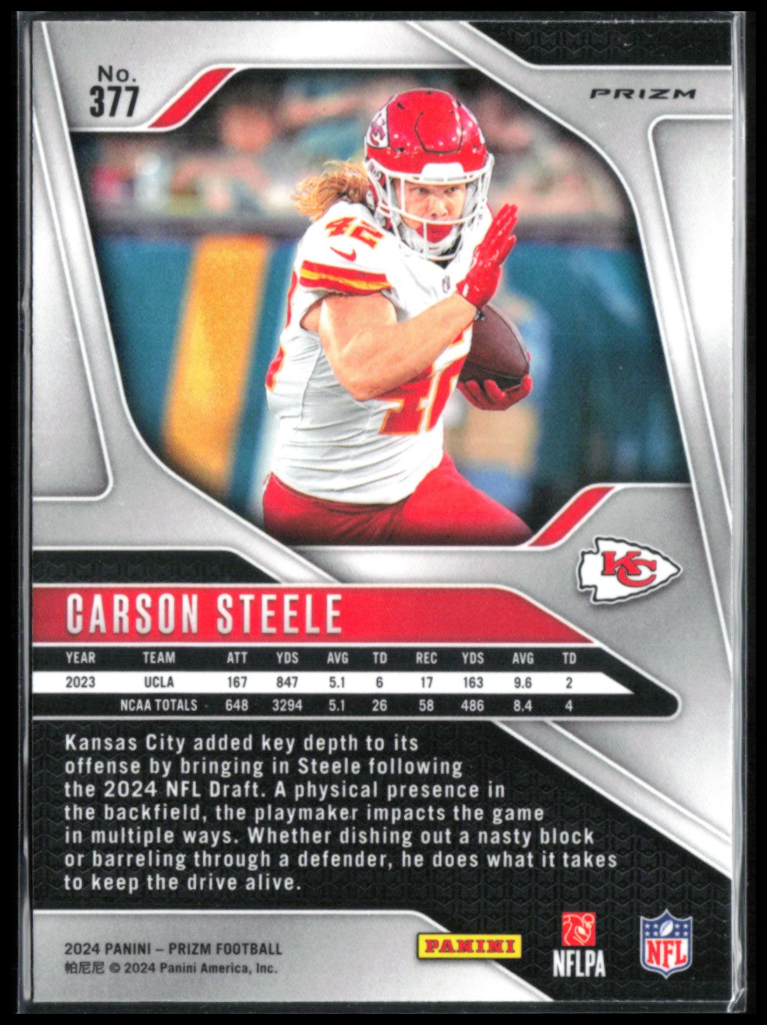 Carson Steele RC Silver Prizm