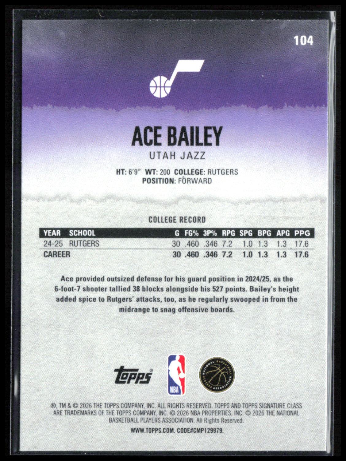 Ace Bailey RC