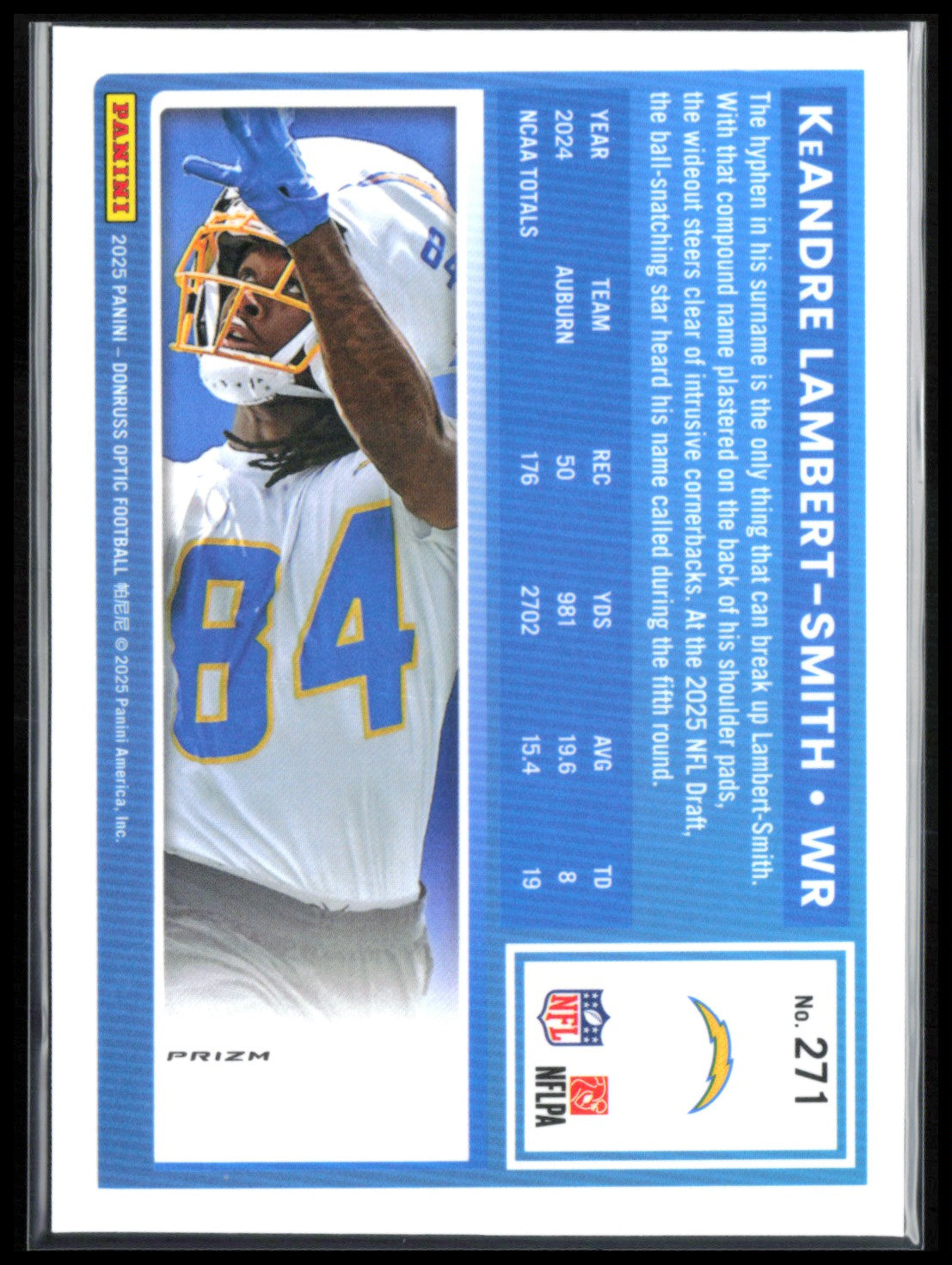 KeAndre Lambert-Smith RC Blue Hyper
