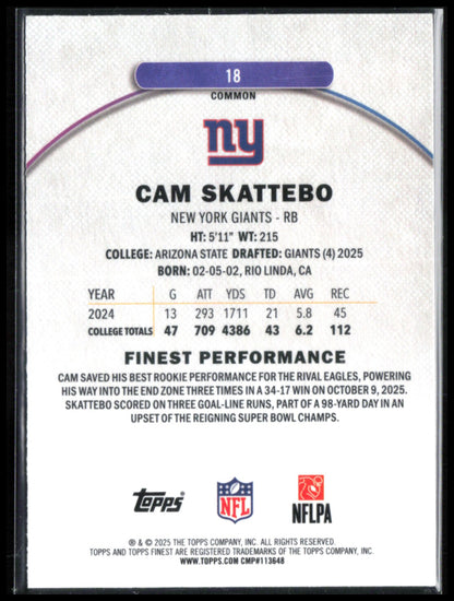Cam Skattebo RC