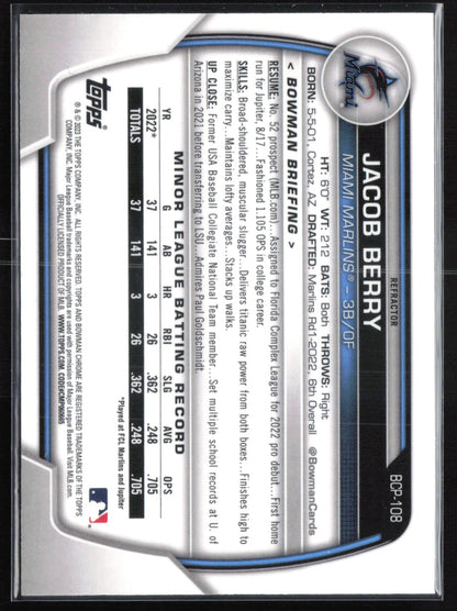 Jacob Berry 1st Bowman Green Lunar