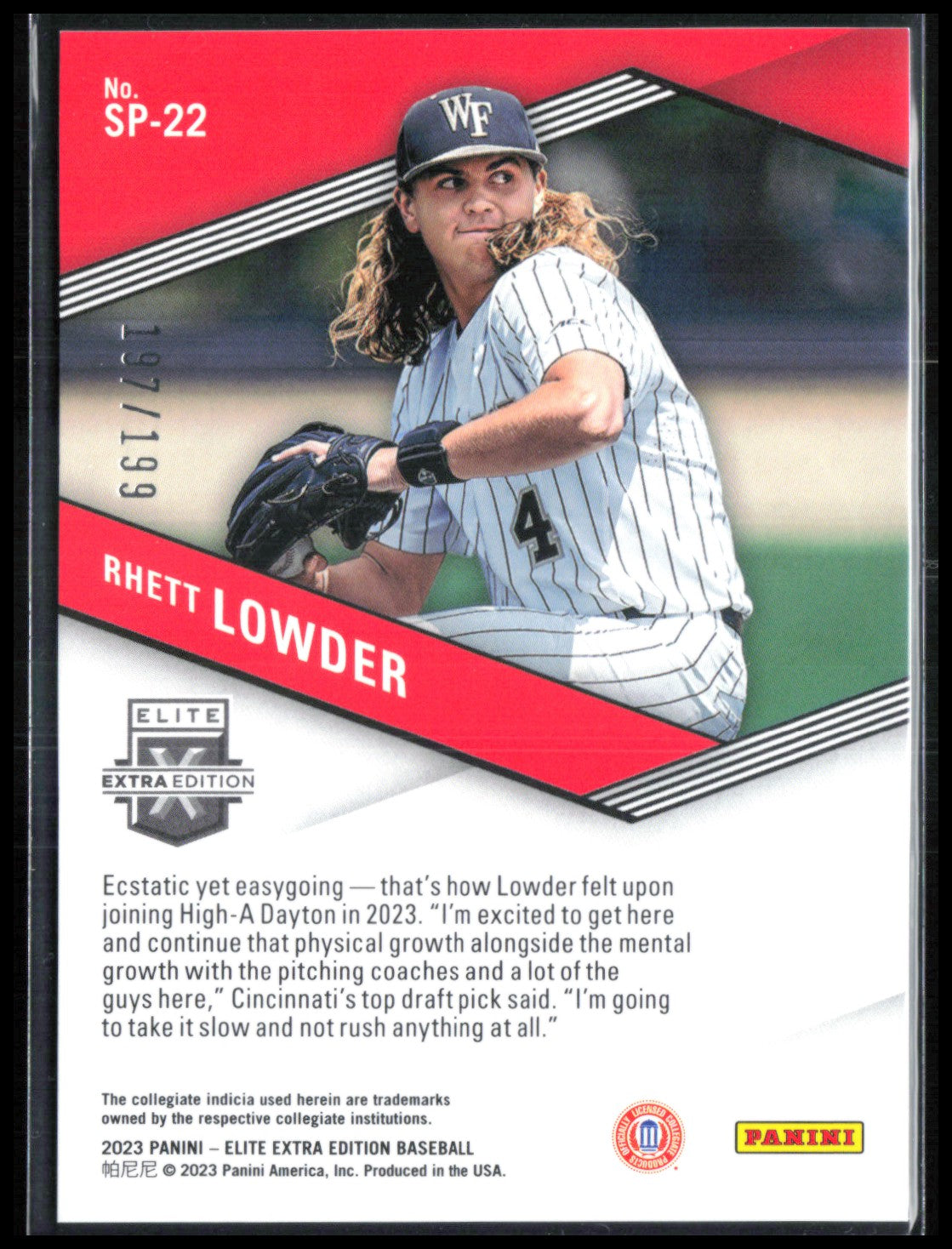 Rhett Lowder Spellbound E Blue /199