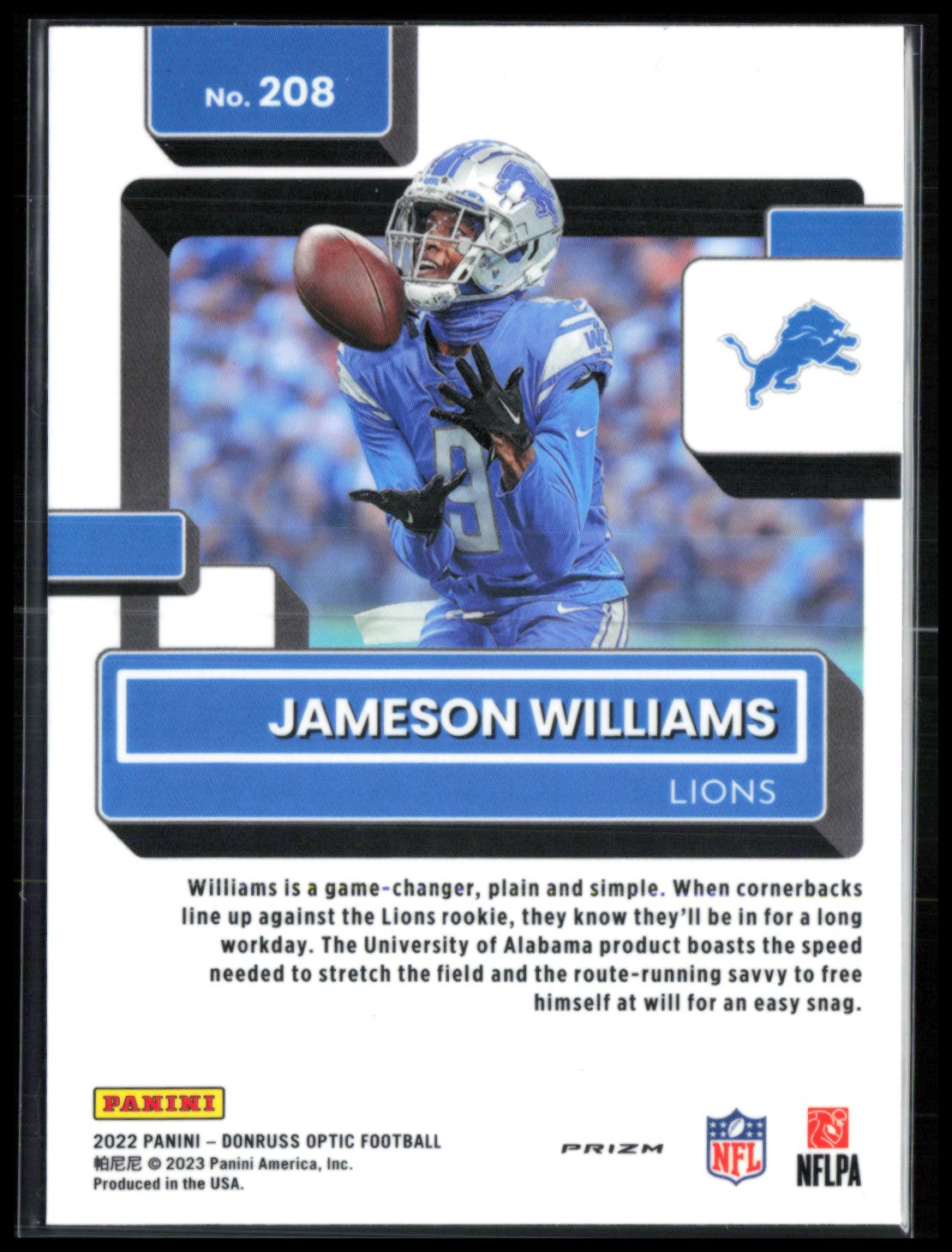 Jameson Williams RC Purple Shock