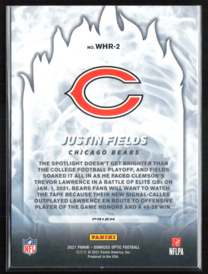 Justin Fields RC White-Hot Rookies