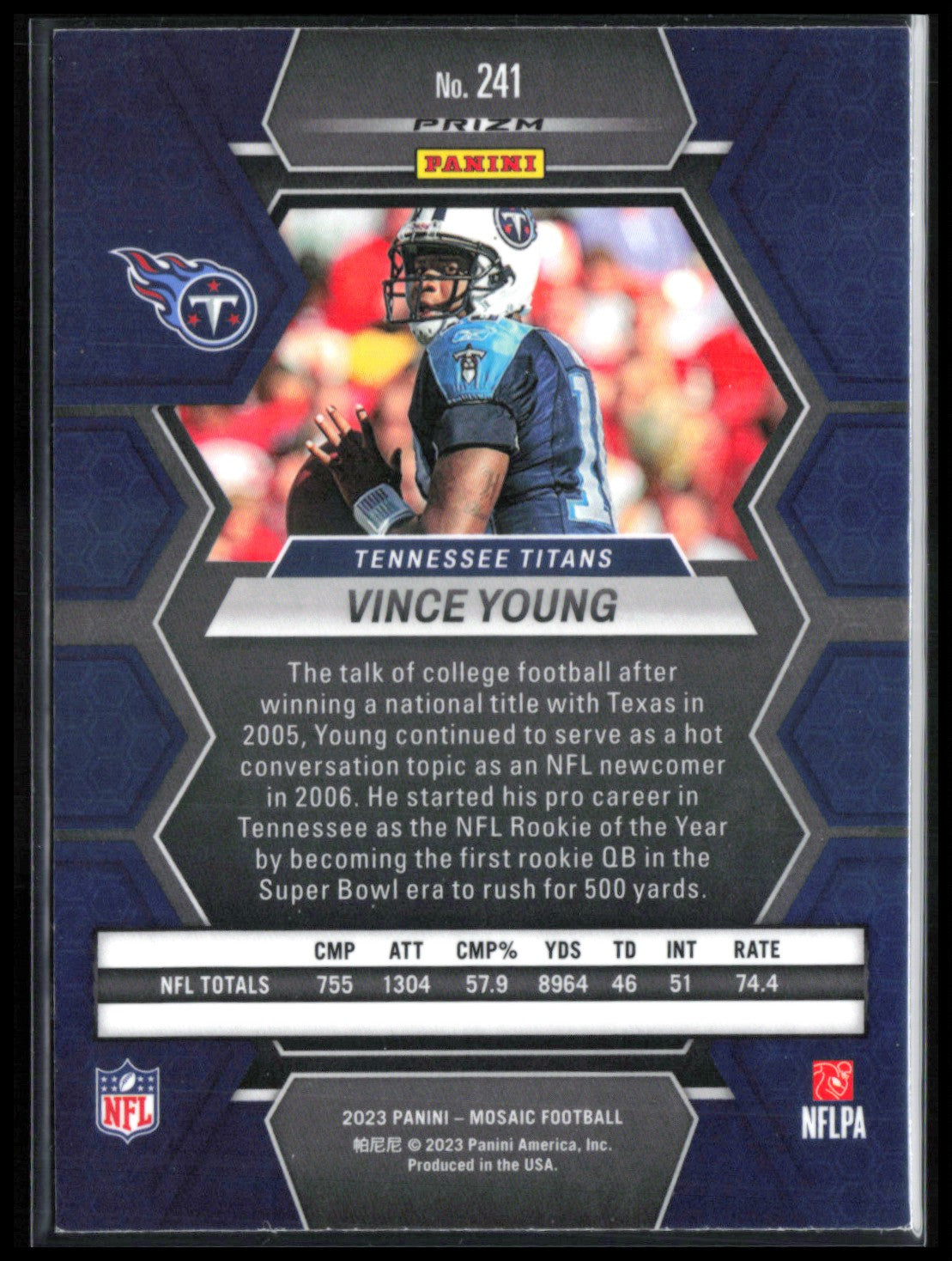 Vince Young Mosaic Prizm
