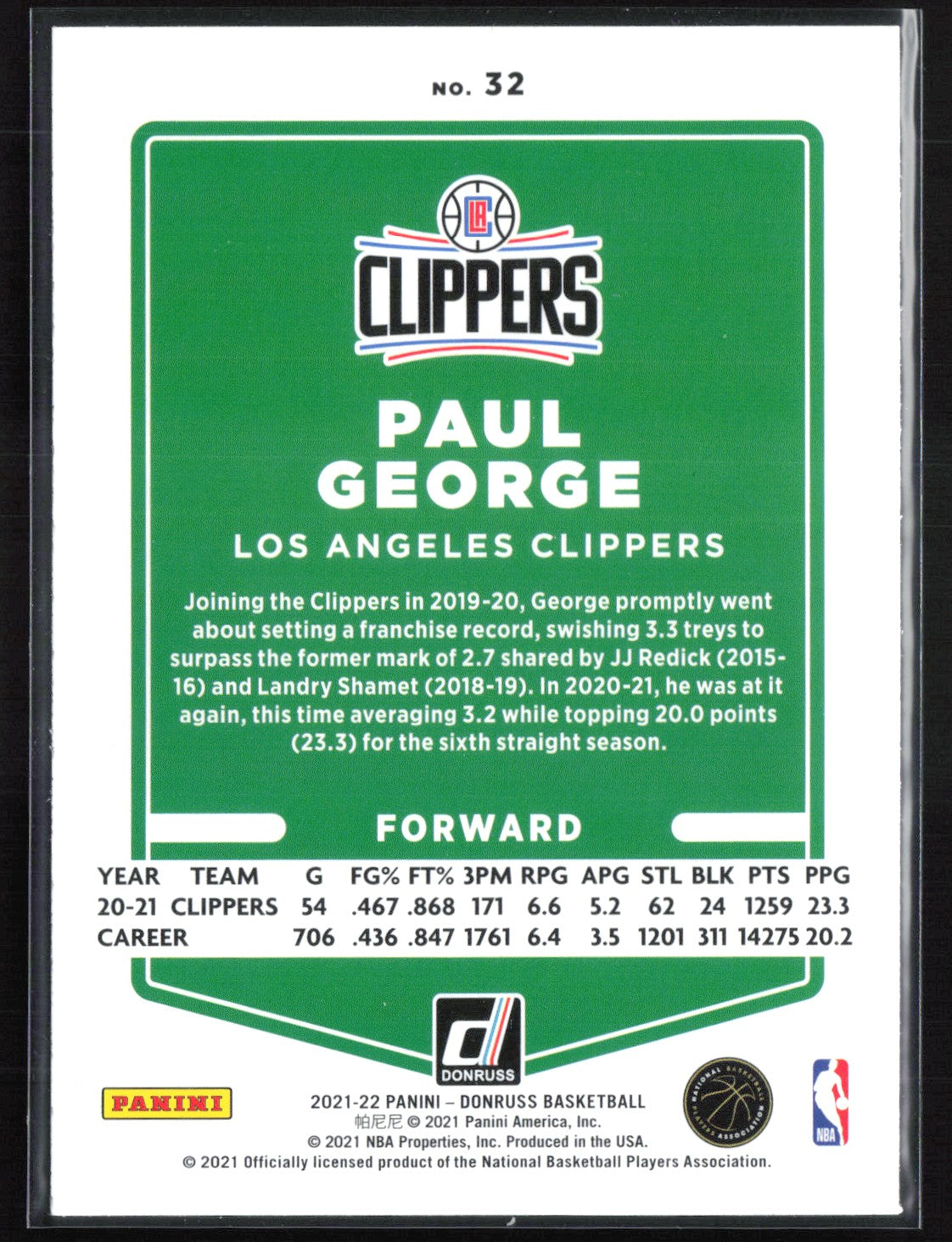 Paul George Green Yellow Laser