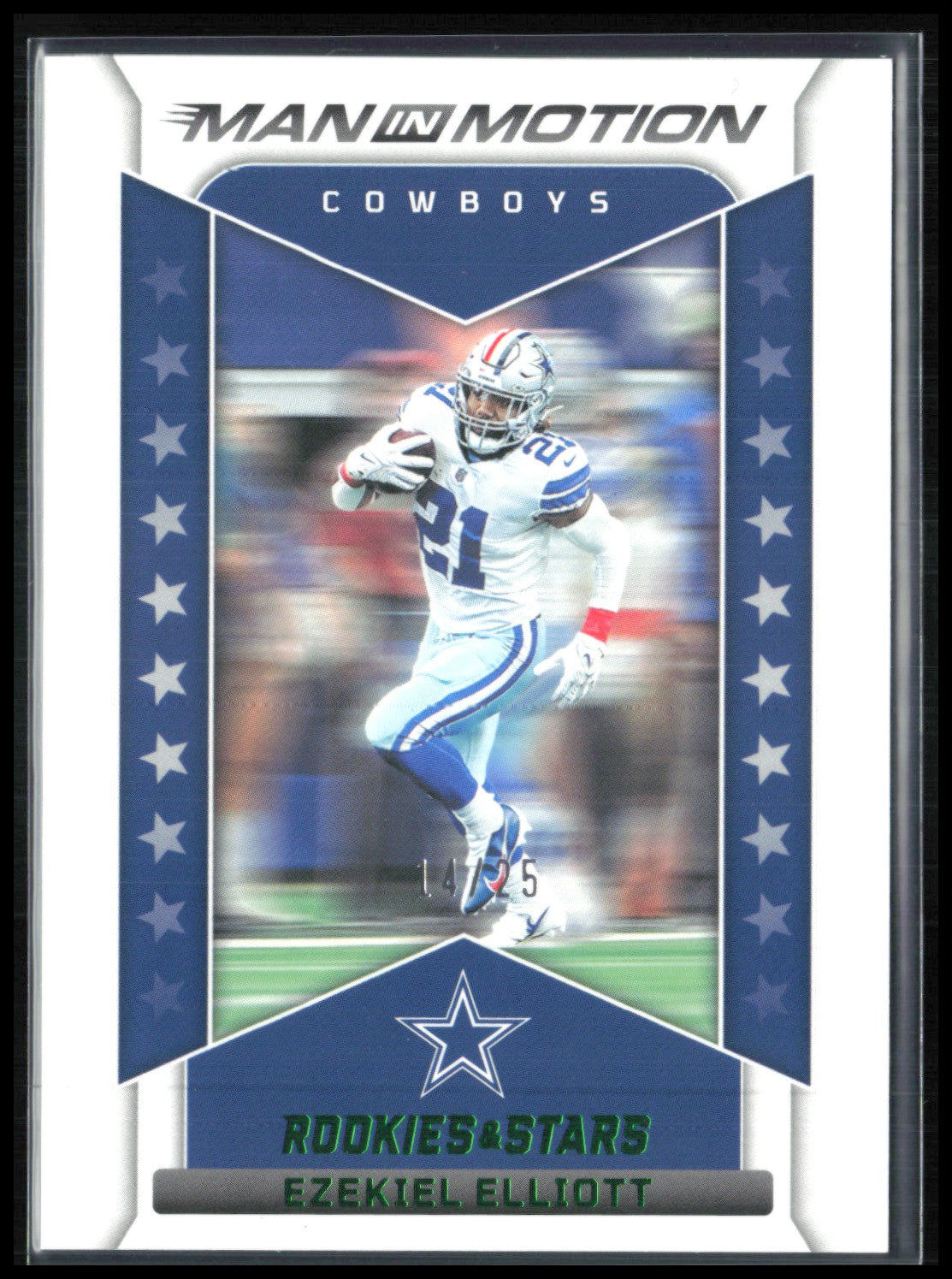 Ezekiel Elliott Green Foil /25 Man in Motion