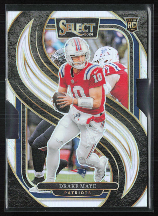Drake Maye RC Silver Die-Cut Premier Level
