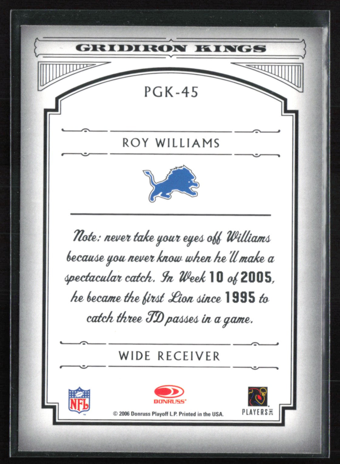 Roy Williams WR