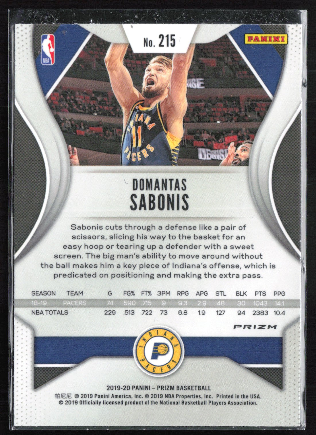 Domantas Sabonis Silver Prizm