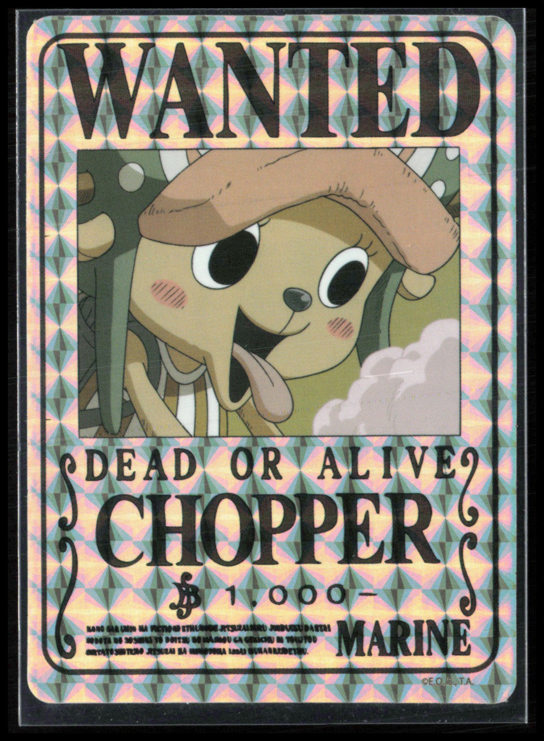 Wanted Dead or Alive Chopper Sticker (One Piece)