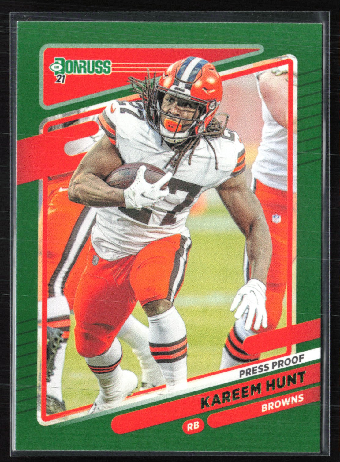 Kareem Hunt Green Press Proof
