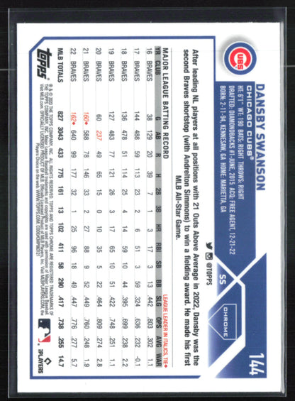 Dansby Swanson X-Fractor