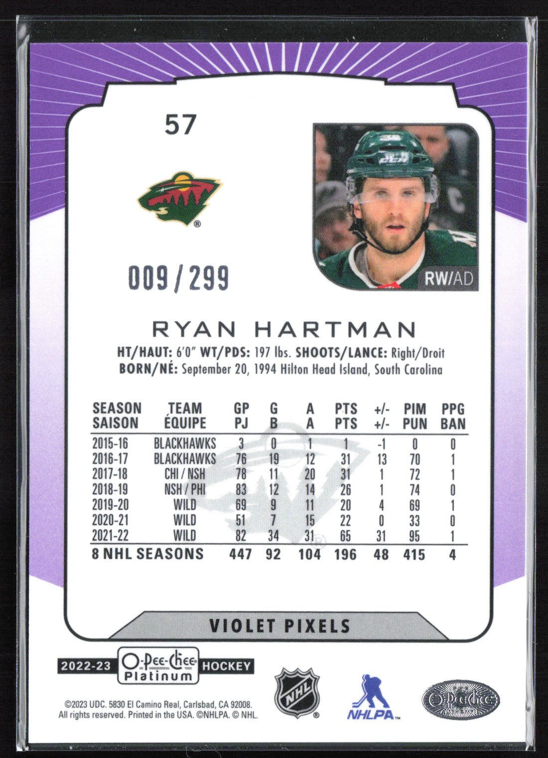 Ryan Hartman Violet Pixels /299