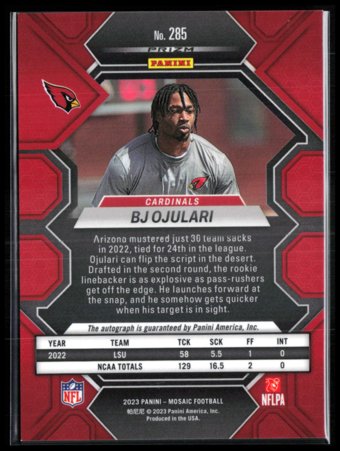 BJ Ojulari RC Auto Mosaic Prizm