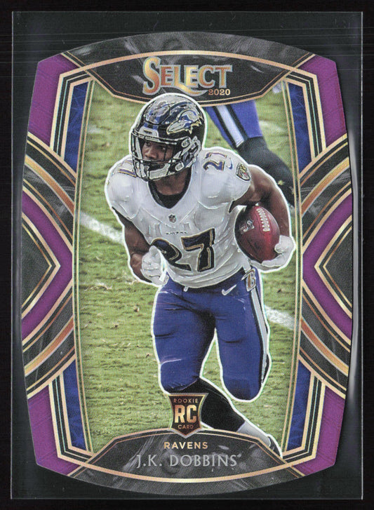 J.K. Dobbins RC Purple Club Level Die-Cut