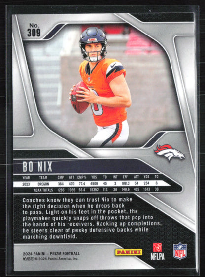 Bo Nix RC 2024 Prizm