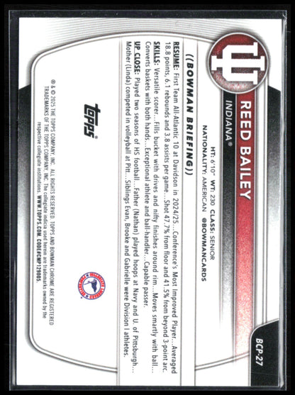 Reed Bailey 1st Bowman Mojo