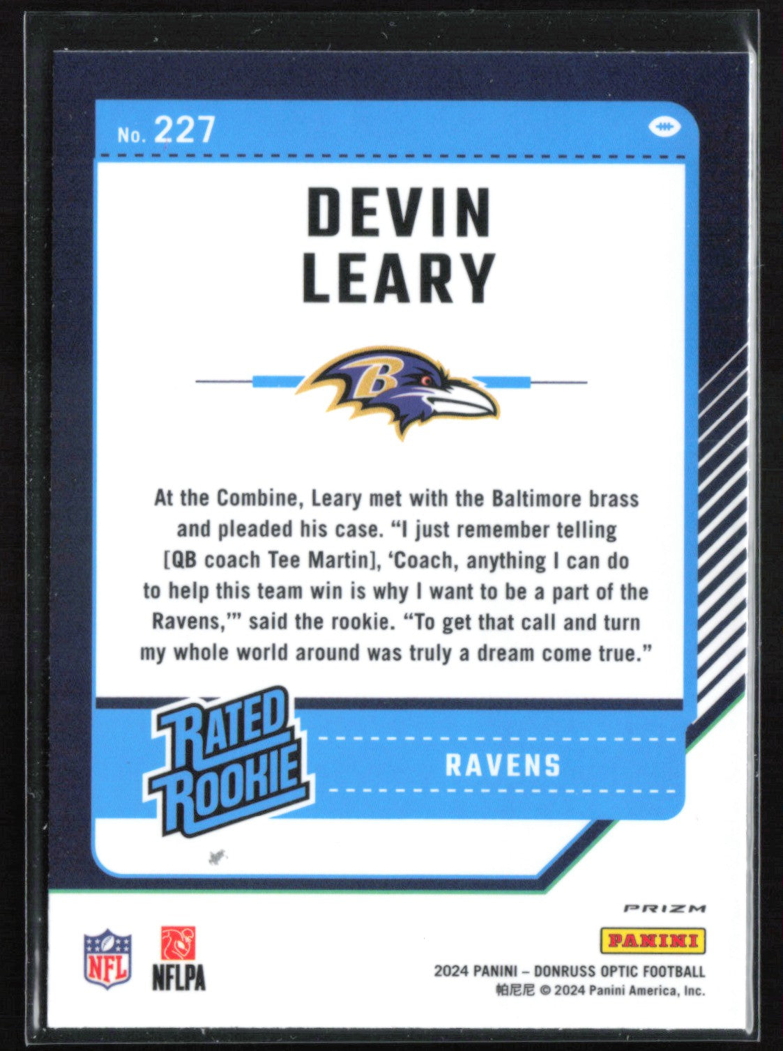 Devin Leary RC Pink Holo