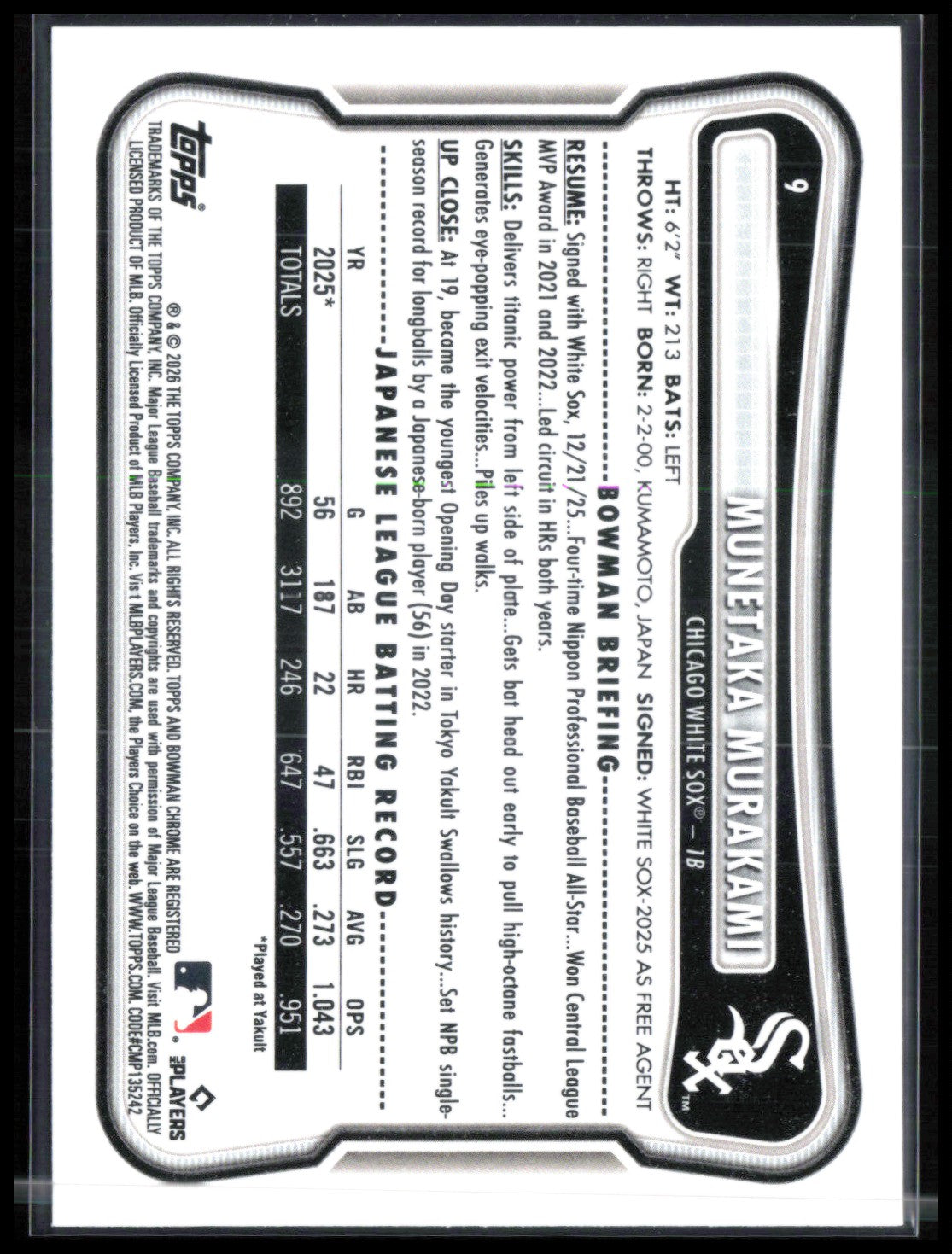 Munetaka Murakami RC