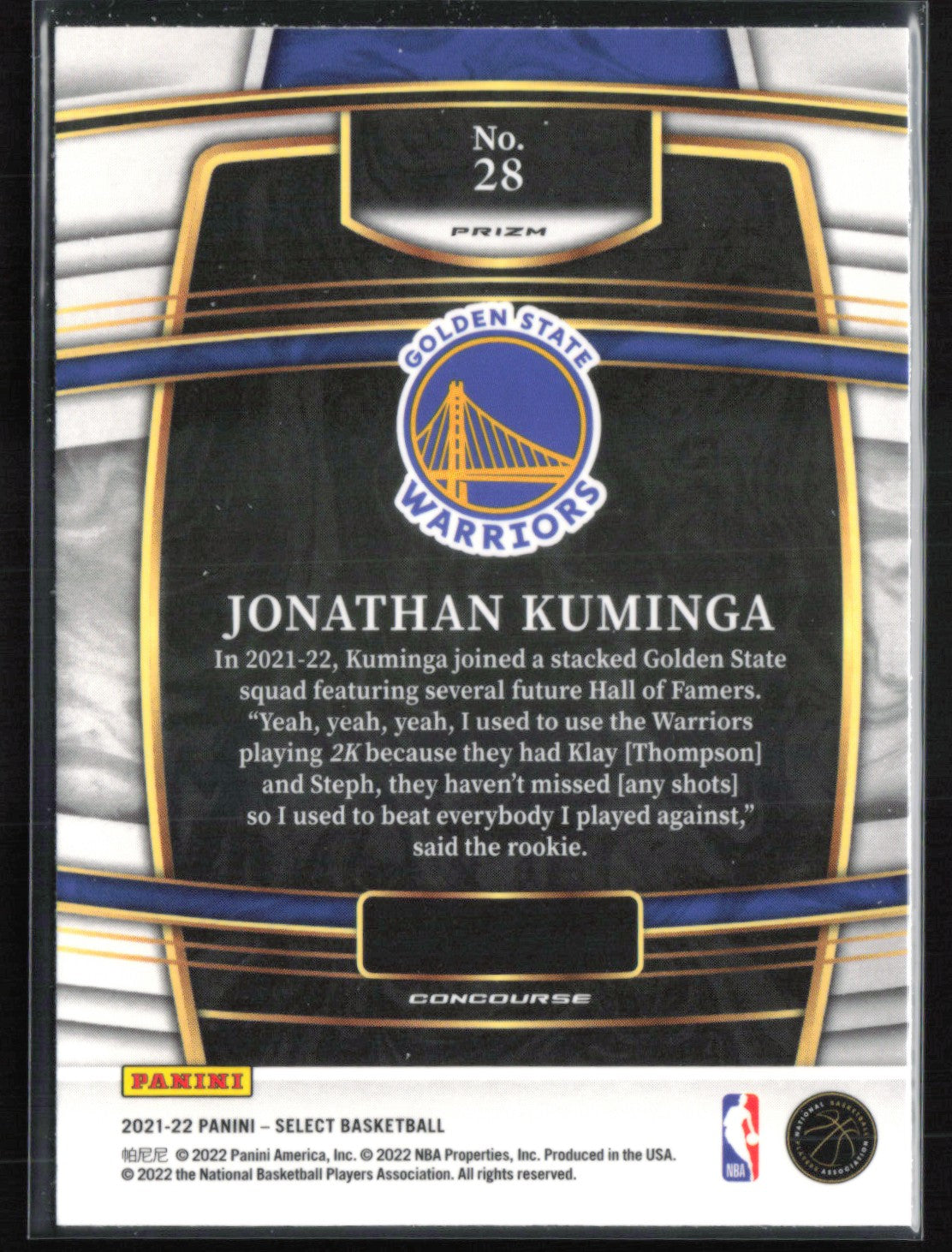 Jonathan Kuminga RC Tri-Color