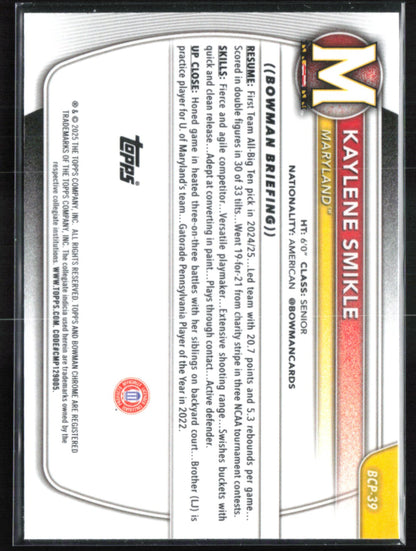 Kaylene Smikle 1st Bowman Mojo