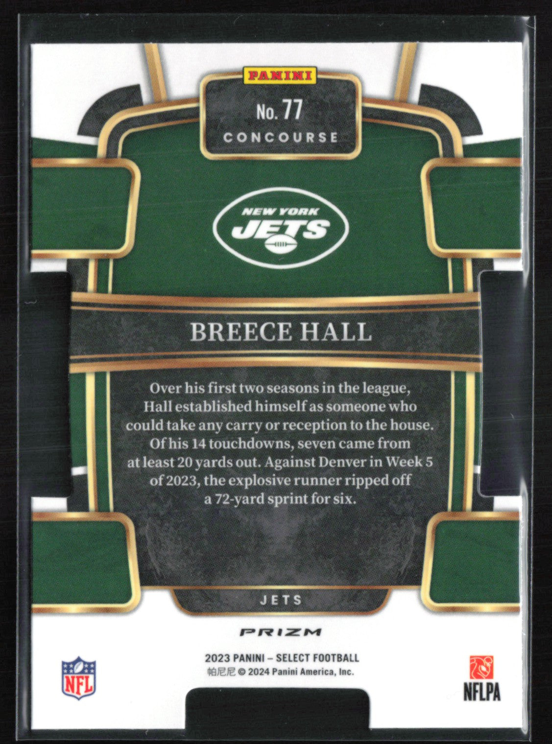 Breece Hall Silver Die-Cut