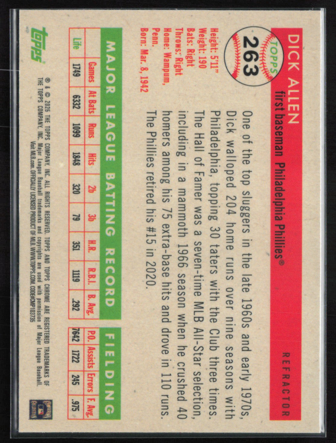 Dick Allen Refractor